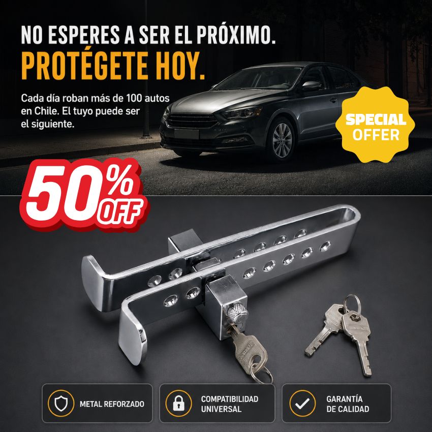 PEDAL BLOQUEO ANTIRROBO DE AUTO - LockGuard