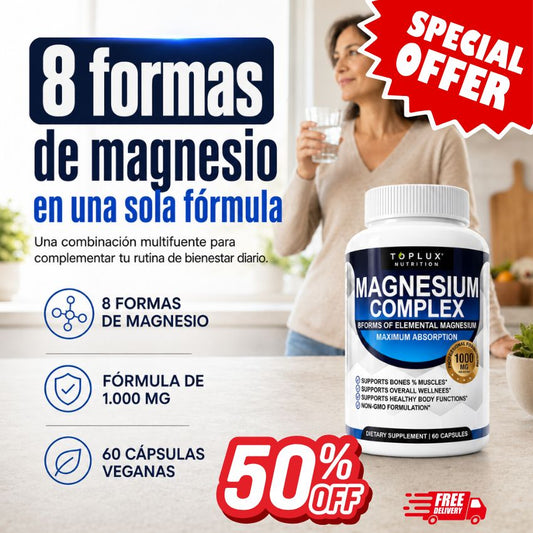 MAGNESIO COMPLEX – TopLux (60 cápsulas)
