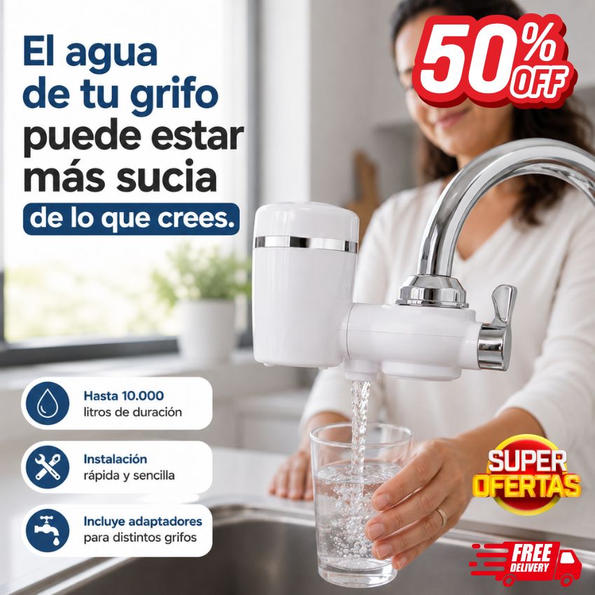 FILTRO PURIFICADOR DE AGUA - CARBÓN ACTIVADO