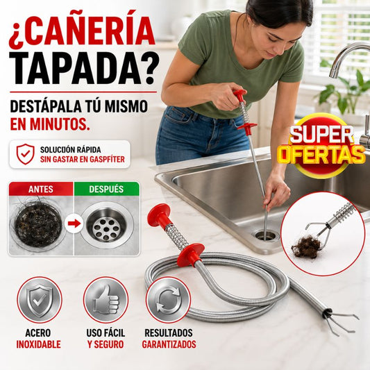 LIMPIADOR DESTAPADOR DE CAÑERÍAS - FlexGrip