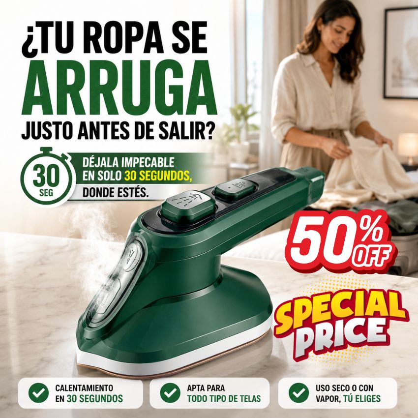 MINI PLANCHA ELÉCTRICA PORTÁTIL 2 EN 1
