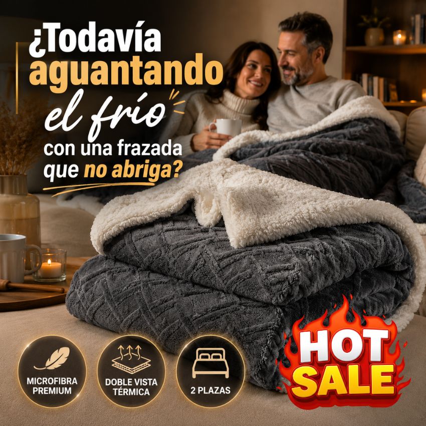 FRAZADA POLAR CON CHIPORRO 2 PLAZAS