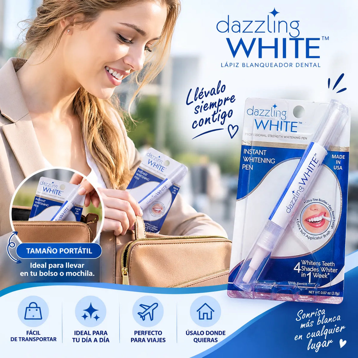 LÁPIZ BLANQUEADOR DENTAL - Dazzling White