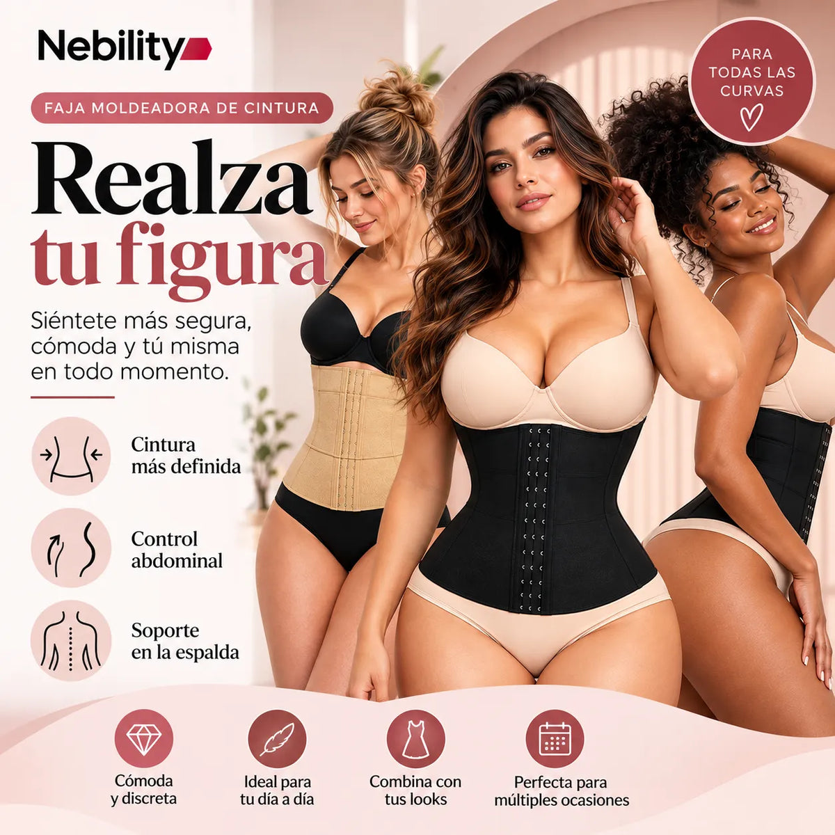 FAJA MOLDEADORA DE CINTURA - Nebility