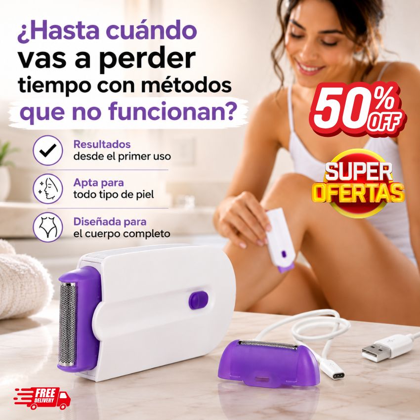DEPILADORA AFEITADORA RECARGABLE USB