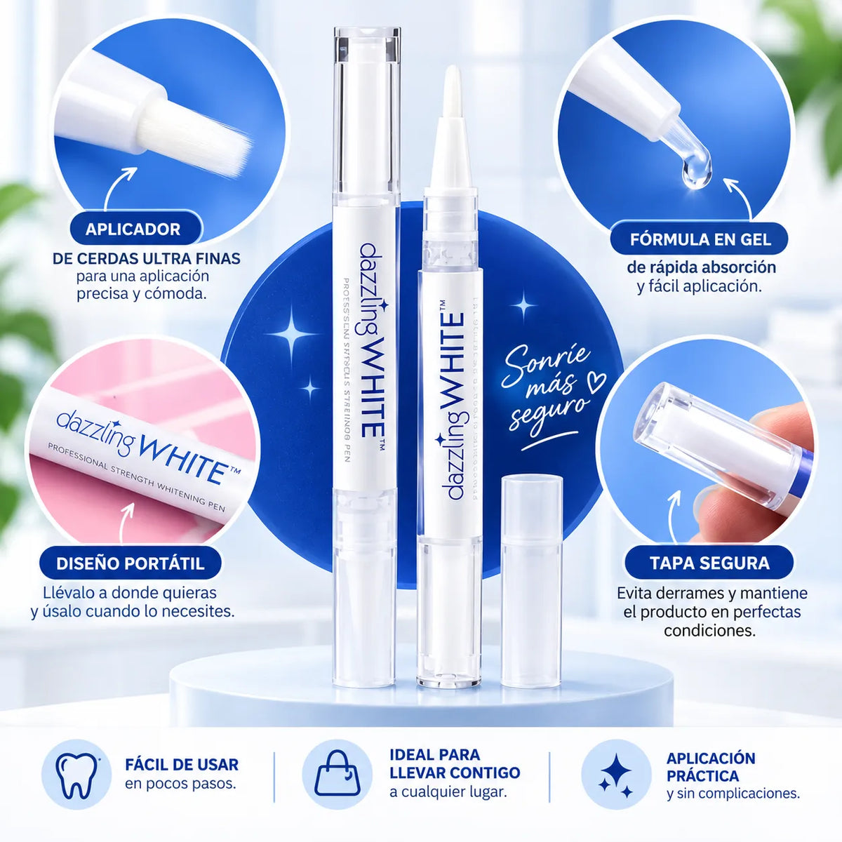 LÁPIZ BLANQUEADOR DENTAL - Dazzling White