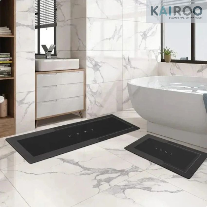 TAPETE ANTIDESLIZANTE BAÑO-COCINA (2 PIEZAS)