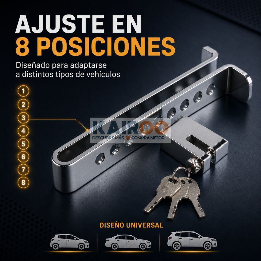 PEDAL BLOQUEO ANTIRROBO DE AUTO - LockGuard