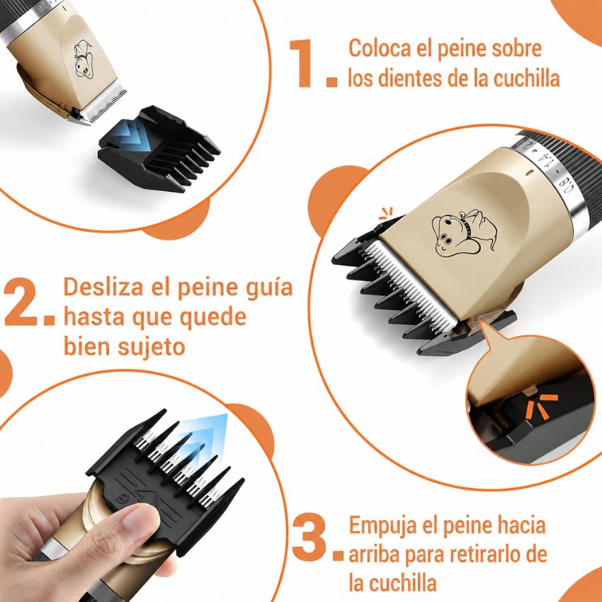 KIT CORTADORA DE PELO PARA MASCOTAS - PeluDog™