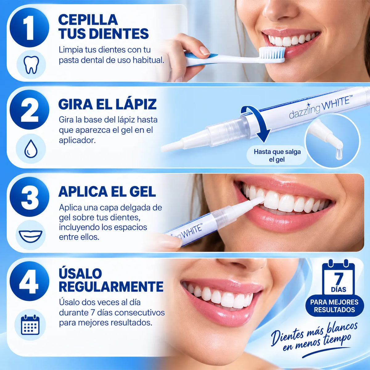 LÁPIZ BLANQUEADOR DENTAL - Dazzling White