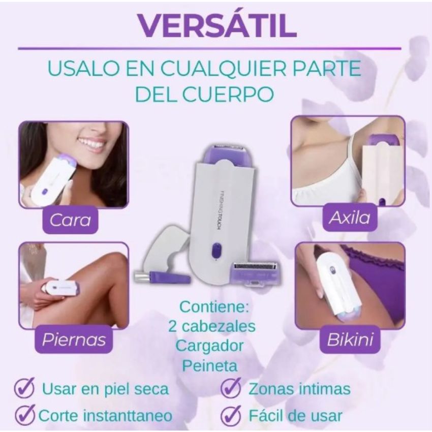 DEPILADORA AFEITADORA RECARGABLE USB