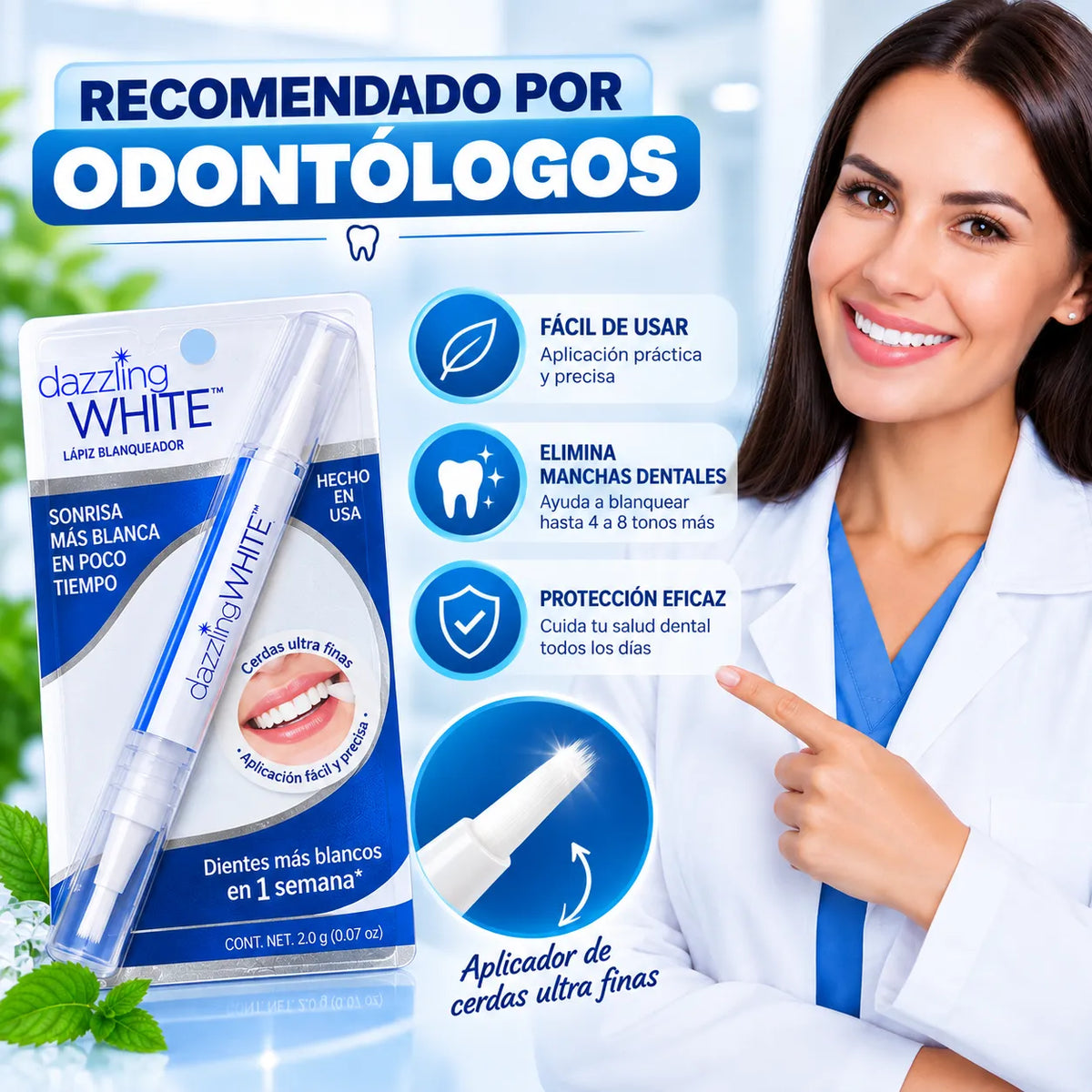 LÁPIZ BLANQUEADOR DENTAL - Dazzling White