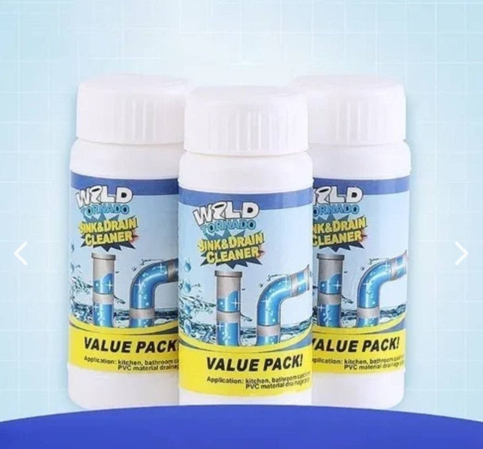 POTENTE LIMPIADOR DE DESAGUES (PACK DE 3 UNIDADES)