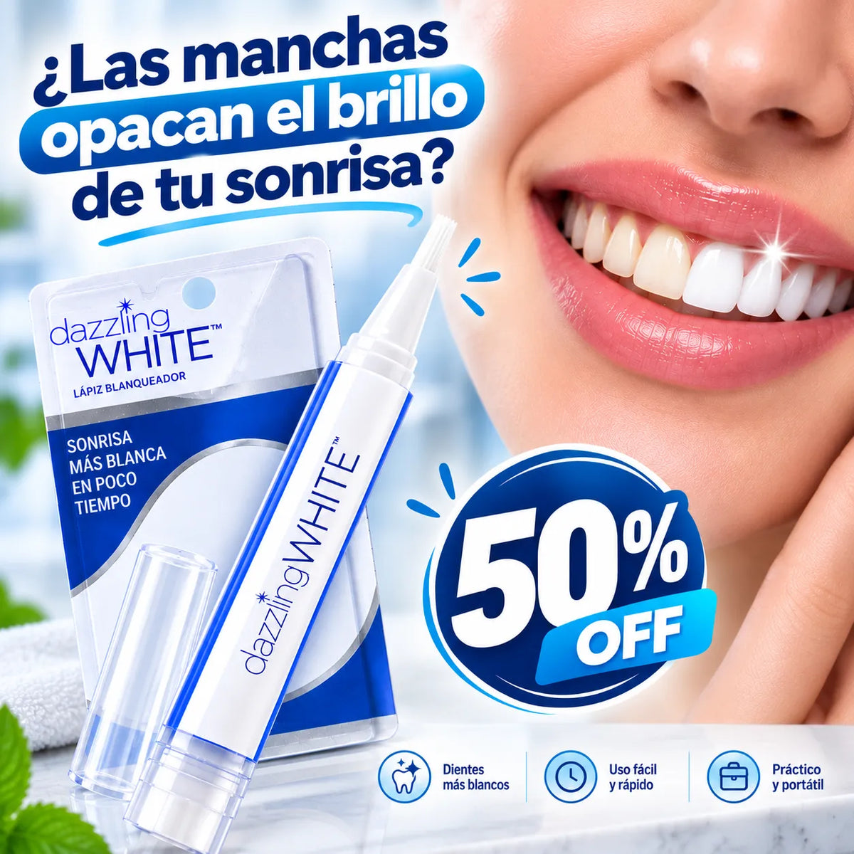 LÁPIZ BLANQUEADOR DENTAL - Dazzling White