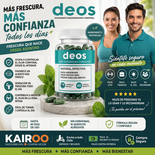 DESODORANTE CORPORAL INTERNO | DEOS Body Supplement 60 Cap.