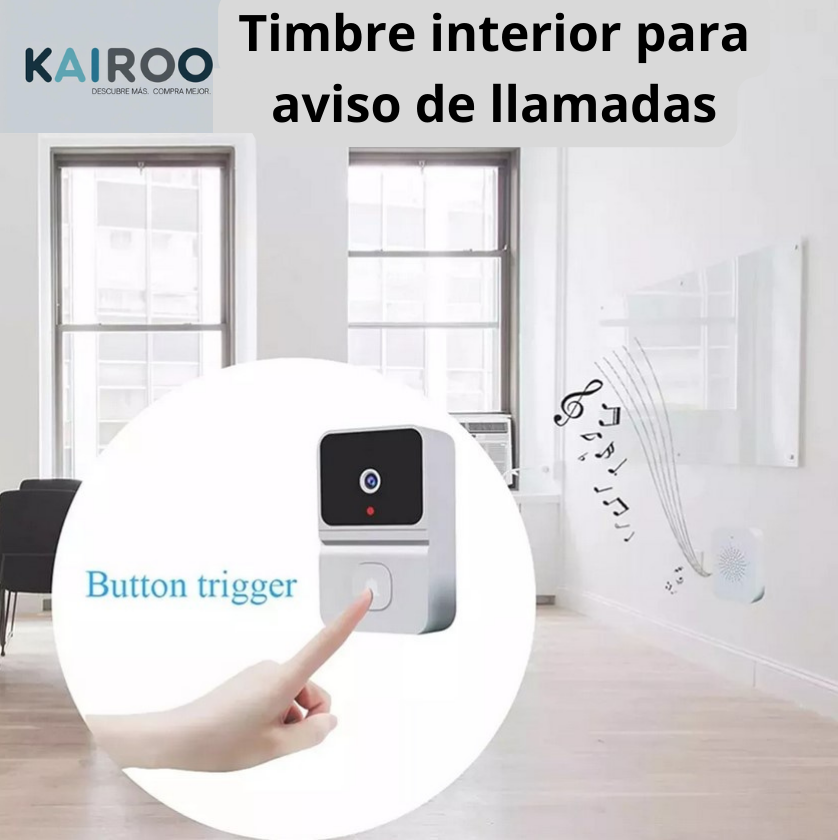 Timbre Inalámbrico Exterior con Cámara