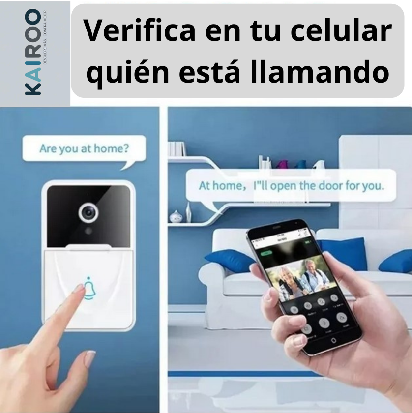 Timbre Inalámbrico Exterior con Cámara