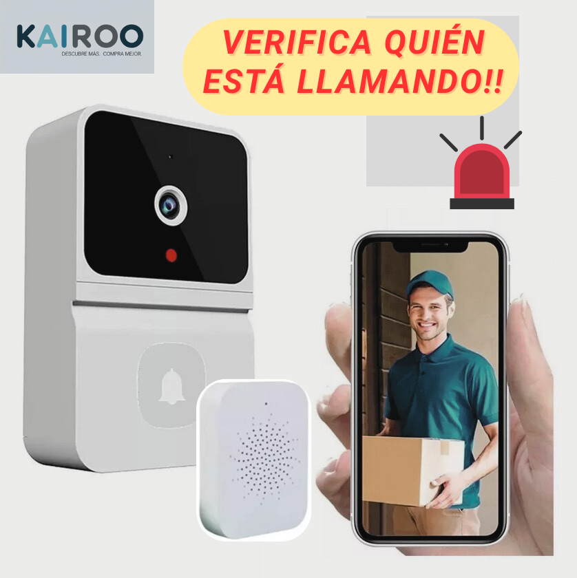 Timbre Inalámbrico Exterior con Cámara